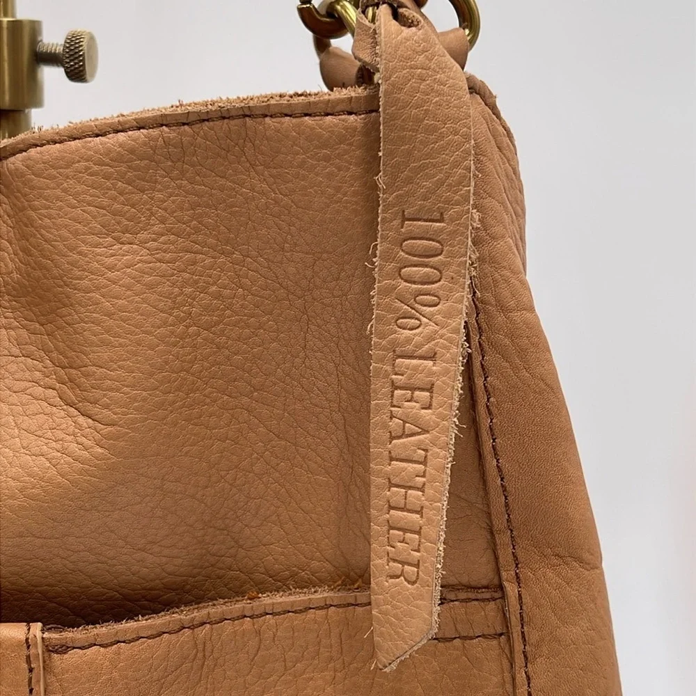 American Leather Co. Shoulder Bag - Caramel Brown 100% Leather - Double Straps - Picture 5 of 16